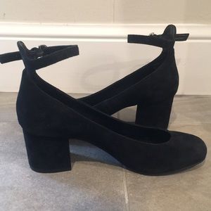 Unworn Black Suede Block Heel from B.P., size 6.5